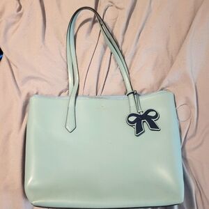 Kate Spade New York Cassy Leather Tote Bag Frosted Spearmint